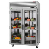 Turbo Air PRO-50R-GS-PT-N, 2 Glass Front Door & 2 Solid Back Door Pass-Thru, Top Mount Refrigerator