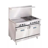 Imperial IRG48 48 in Gas Range w/ Griddle and Standard Ovens