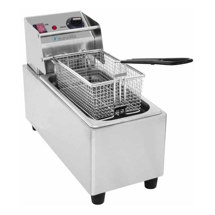 Eurodib SFE01820, 3 Qt Commercial Electric Countertop Fryer, ETL