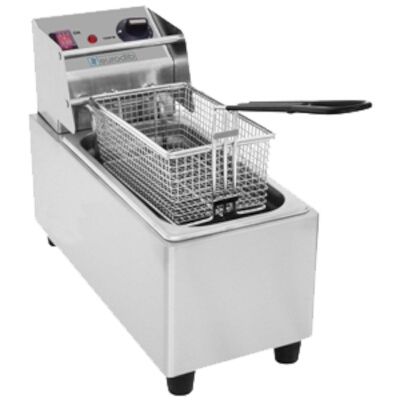 Eurodib SFE01860D, 8 Qt Commercial Electric Countertop Fryer, 3200W, ETL