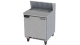 Beverage Air SPE27HC, 27-Inch 1 Door Counter Height Refrigerated Sandwich / Salad Prep Table with Standard Top