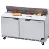 Beverage Air SPE60-08, 60-Inch Refrigerated Sandwich and Salad Prep Table, UL, cUL, UL-EPH, NSF