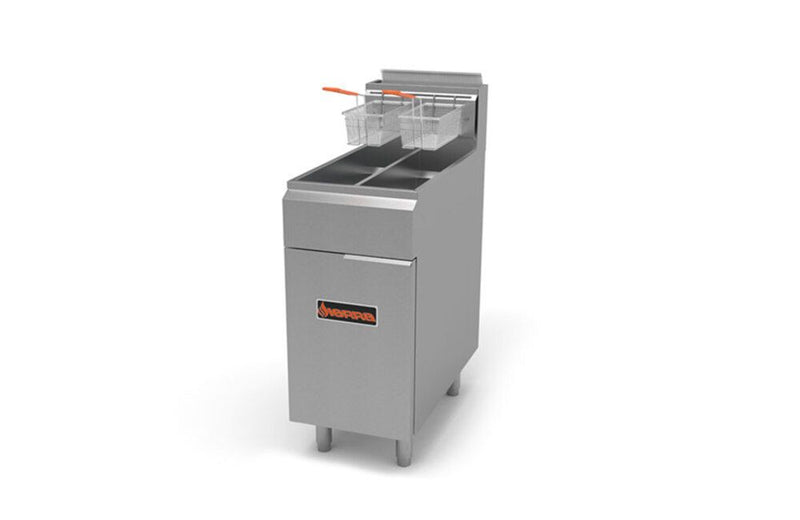 Sierra SRF-25-25, 2x25-LВЅ Heavy Duty Stainless Steel Gas Fryer (Discontinued)