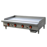 Sierra Range SRTG-48E 48" Electric Thermostat Griddle with 4 Heating Element - 208/240V, 3PH