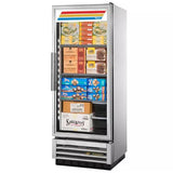 True T-12FG-HC~FGD01 295L One-Section Glass Door Reach-In Freezer w/ Swinging Door, EA
