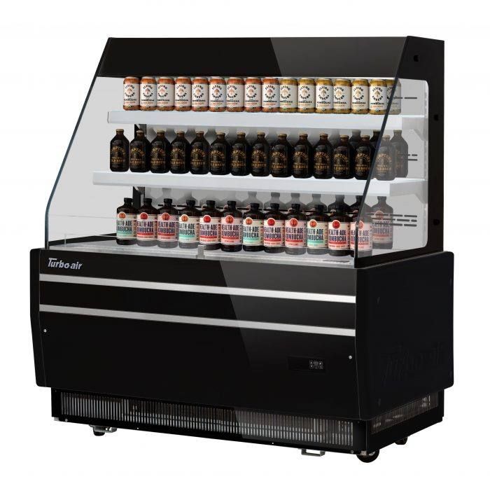 Turbo Air TBA49-50N-B, 49-inch Low Horizontal Open Display Merchandiser, Black