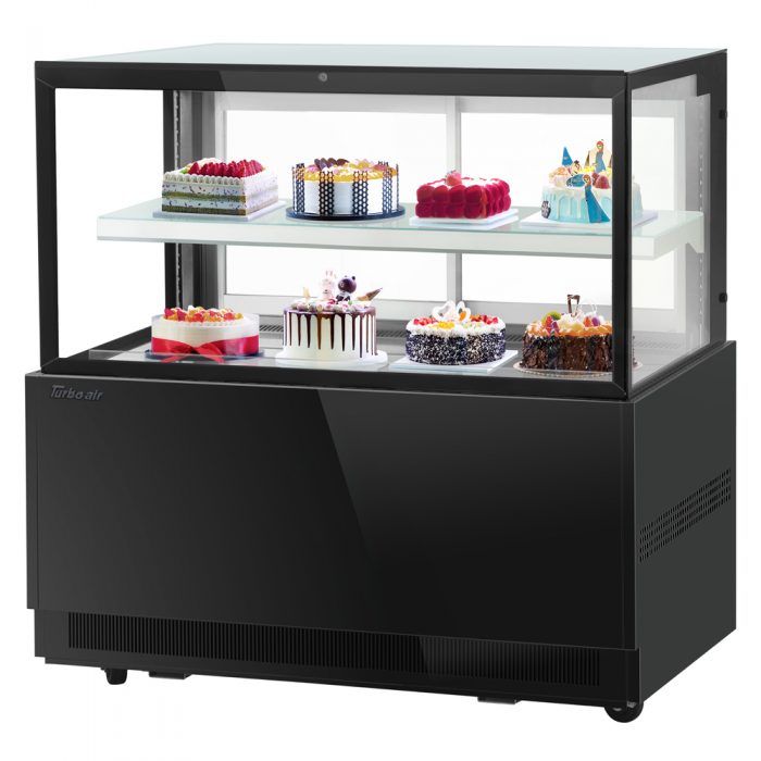 Turbo Air TBP60-46FN-B, 59-inch 2 Tiers Black Refrigerated Bakery Case