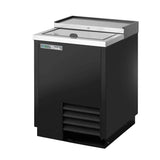 True TD-24-7-HC, 24-Inch Black Horizontal Bottle Cooler