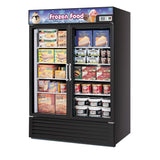 Turbo Air TGF-49FB-N Freezer 2 Doors Swing Glass Merchandiser, Black Cabinet