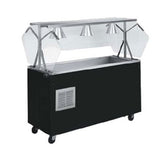 Vollrath R38716 - Cold Pan Salad Buffet Serving Counter w/Black Wrap, 60 x 24 in.