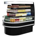 Turbo Air TIOM-36RSB-N, 61-inch Wall Type Island Display Case, Black Self-Serve Merchandiser