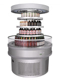 Turbo Air TIOM-48RRS-N, 48-inch Circle Island Display Case, Stainless Steel Self-Serve Merchandiser
