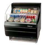 Turbo Air TOM-30SB-SF-N Open Display Horizontal Merchandiser 28-Inch L Slim Line SS Front Panel-Black