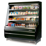 Turbo Air TOM-40MB-SP-N Open Display Vertical Merchandiser 39-Inch L Medium Solid Side Panel-Black