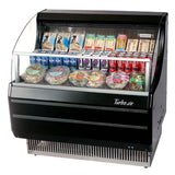 Turbo Air TOM-40SB-SP-A-N Open Display Horizontal Merchandiser 39-Inch L Slim Line Solid Side Panel-Black Ext.& Int.