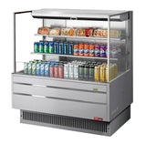 Turbo Air TOM-48L-UF-S-3S-N, 46-inch Horizontal Low Profile Open Display Case, 2 Shelf