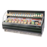Turbo Air TOM-75LB-SF-N Open Display Horizontal Merchandiser 75-Inch L Low Profile SS Front Panel-Black