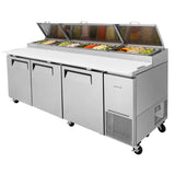 Turbo Air TPR-93SD-N 3 Solid Doors Pizza Prep.Table