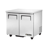 True TUC-36-HC, 36.38-Inch 2 Section Undercounter Refrigerator with 2 Left/Right Hinged Solid Doors