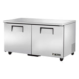True TUC-60-HC, 60.38-Inch 2 Section Undercounter Refrigerator with 2 Left/Right Hinged Solid Doors