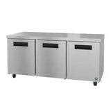 Hoshizaki UR72B, 72-Inch Section Undercounter Refrigerator with and Compressor