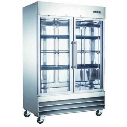 Admiral Craft USFZ-2D-G, 54-inch 2 Glass Doors Commercial Reach-In Freezer, 48 Cu.Ft.