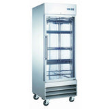 Admiral Craft USRF-1D-G, 29-inch Single Glass Door Commercial Reach-In Refrigerator, 23 Cu.Ft.