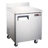 Admiral Craft USWF-1D, 27-inch 1 Solid Door Worktop Freezer, 6 Cu.Ft.