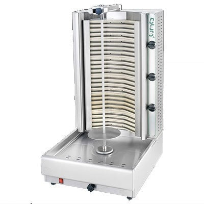 Visvardis DE3A Electric Vertical Gyro Broiler, 140 lb. - 220v