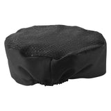 CHPB-3BX - Ventilated Pillbox Hats - Black, Large