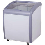 Coldline XS160 26-inch Curved Glass Top Display Ice Cream Freezer, 6 Cu. Ft.