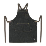 BADN-3126 - Heavyweight Denim Bib Apron, Cross-Back
